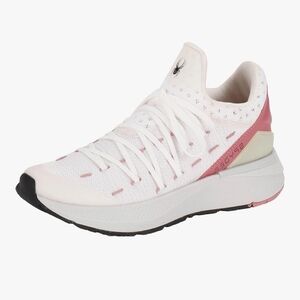 Women's White and Pink Spyder brand Athletic Shoes